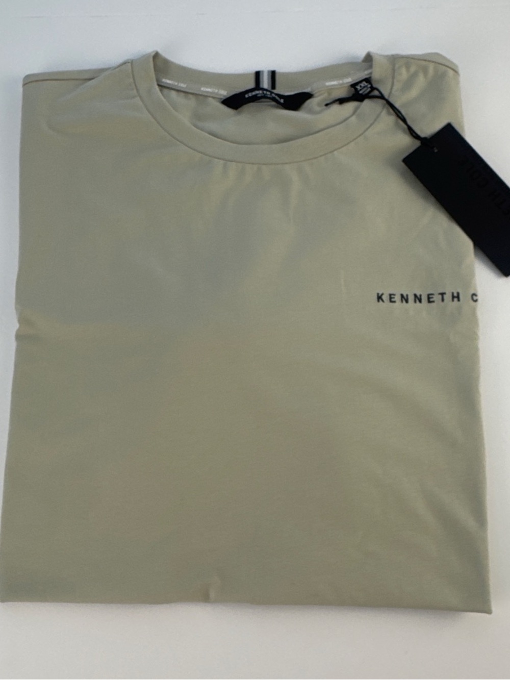 Kenneth Cole Light Khaki Crew Neck Tee